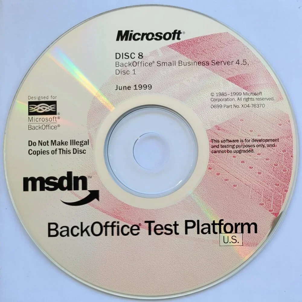 Vintage - Microsoft BackOffice Small Business Server 4.5, 3 CDs